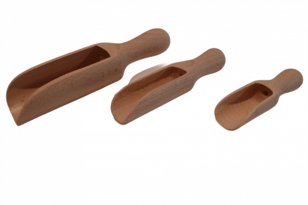 Holzschäufelchen halbrund Buche ca. 7,5cm